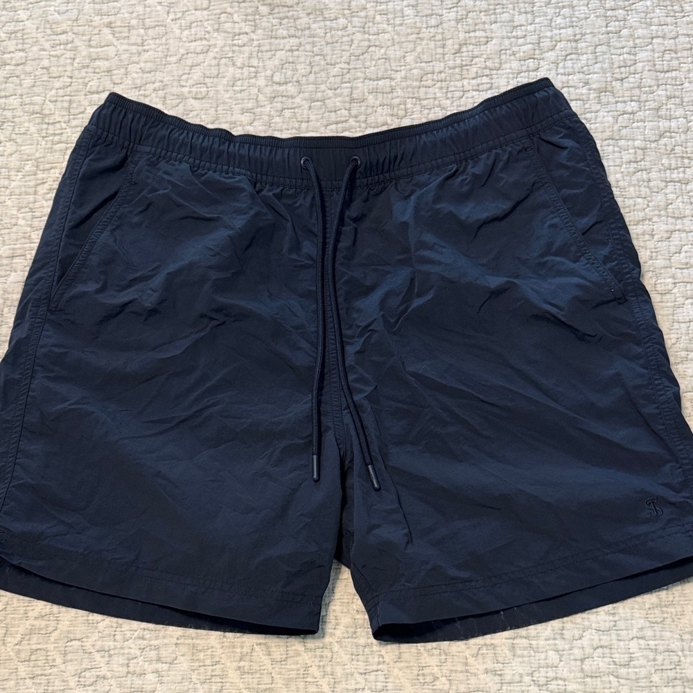 Todd Snyder Midnight Blue Elastic Waist Shorts